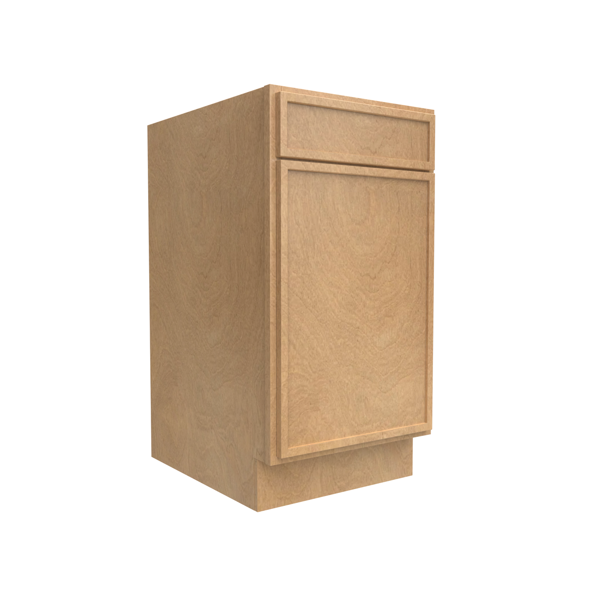 Slim Shaker Karamel - 18 Inch Single Door Base Cabinet - 18" Width x 34.5" Height x 24" Depth