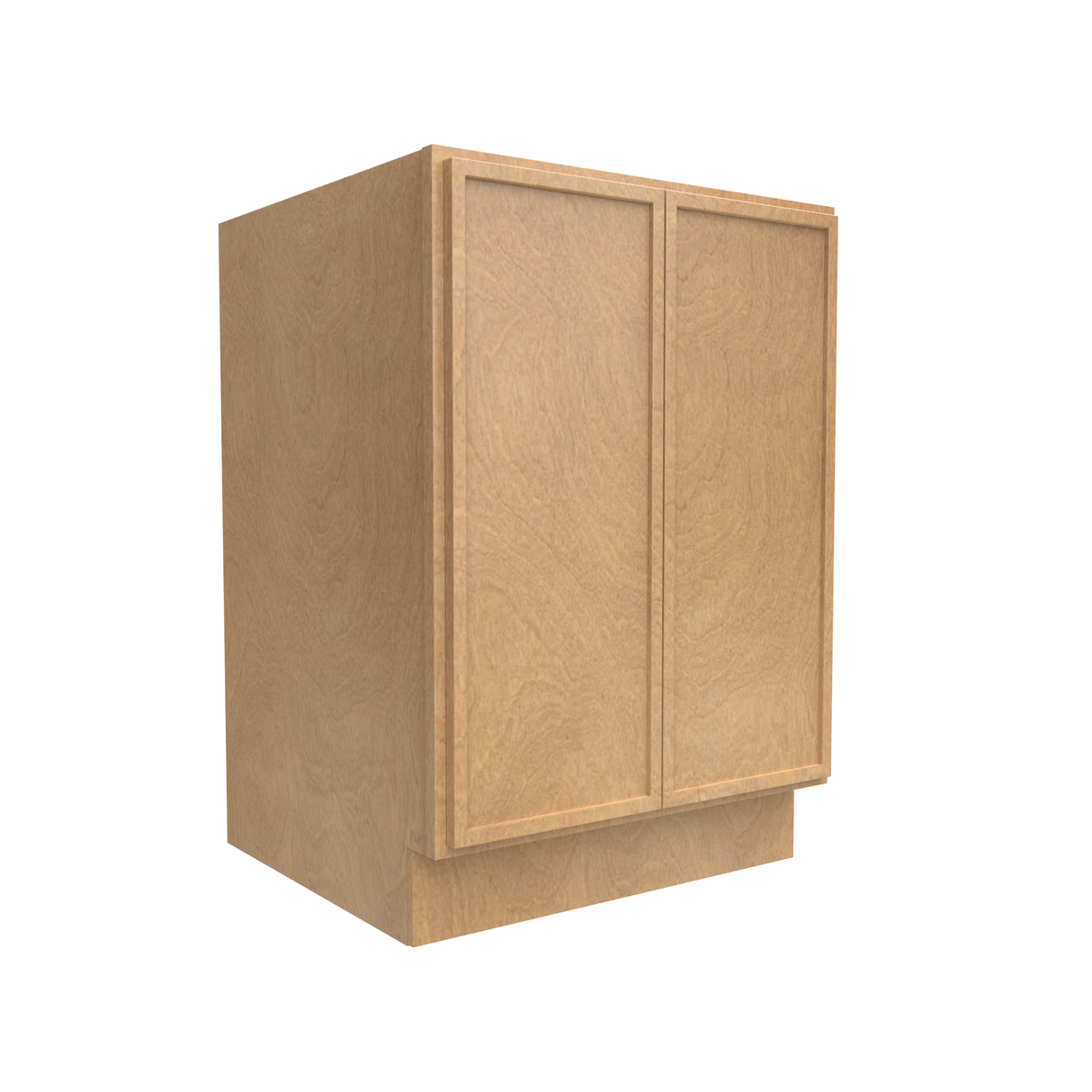 Slim Shaker Karamel - 24 Inch Full Height Double Door Base Cabinet - 24" Width x 34.5" Height x 24" Depth