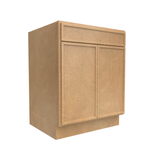 Slim Shaker Karamel - 27 Inch Double Door Base Cabinet - 27" Width x 34.5" Height x 24" Depth