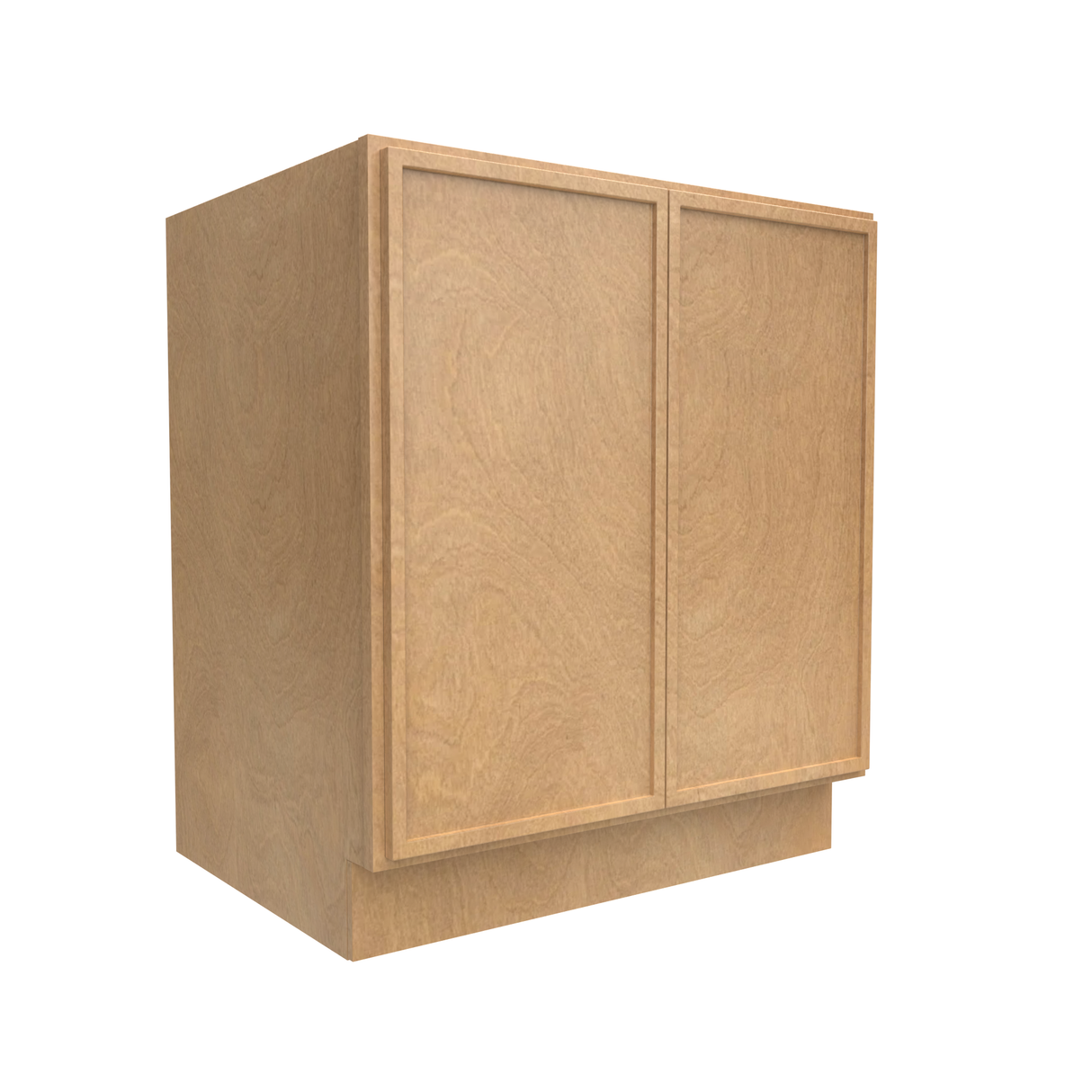 Slim Shaker Karamel - 30 Inch Full Height Double Door Base Cabinet - 30" Width x 34.5" Height x 24" Depth