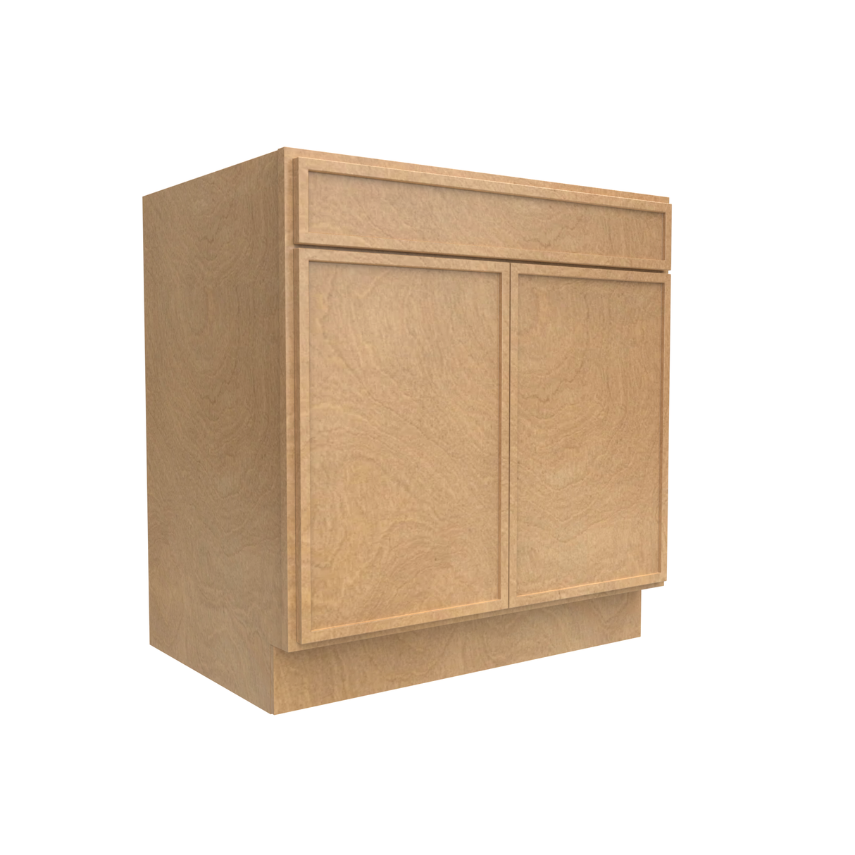 Slim Shaker Karamel - 33 Inch Double Door Base Cabinet - 33" Width x 34.5" Height x 24" Depth