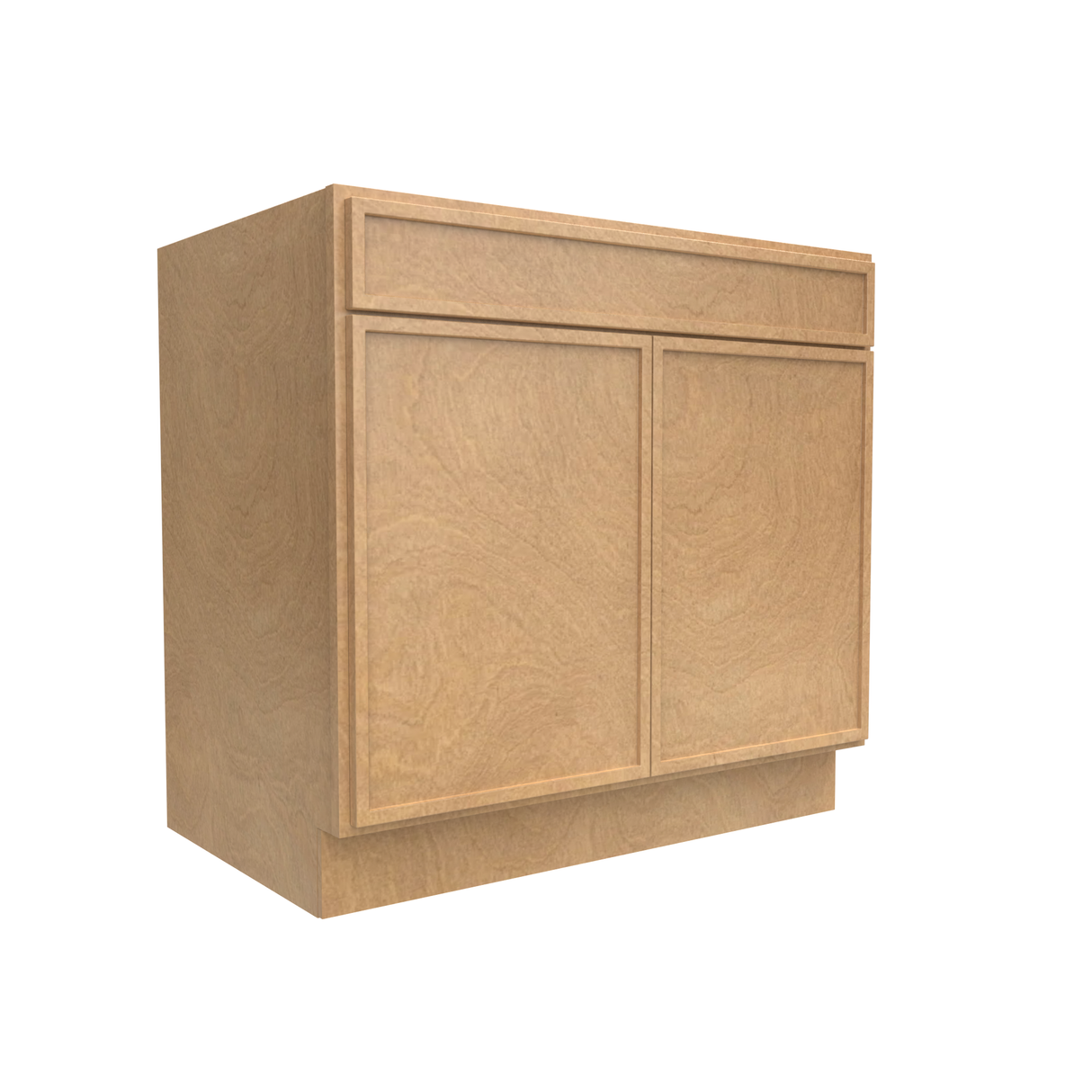 Slim Shaker Karamel - 36 Inch Double Door Base Cabinet - 36" Width x 34.5" Height x 24" Depth