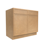 Slim Shaker Karamel - 39 Inch Double Door Base Cabinet - 39" Width x 34.5" Height x 24" Depth