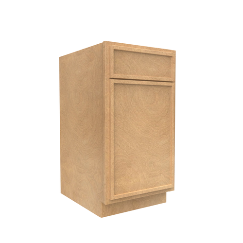 Slim Shaker Karamel - 18 Inch Waste Basket Base Cabinet - 18