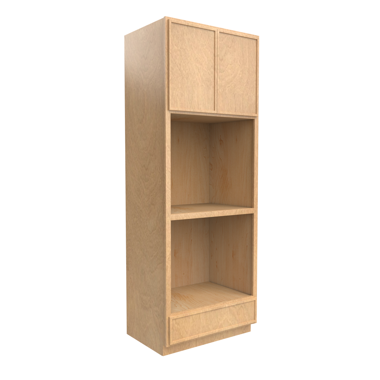Slim Shaker Karamel - 33 Inch Double Oven Tall Cabinet - 33" Width x 90" Height x 24" Depth