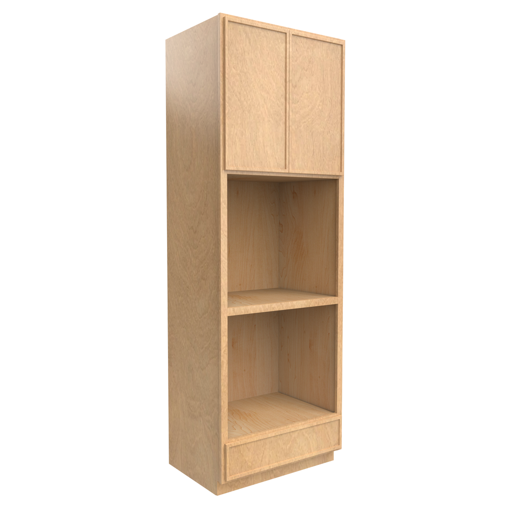 Slim Shaker Karamel - 33 Inch Double Oven Tall Cabinet - 33