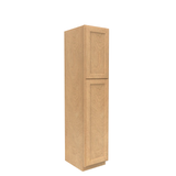 Slim Shaker Karamel - 18 Inch Single Door Pantry Tall Cabinet - 18" Width x 84" Height x 24" Depth