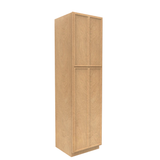 Slim Shaker Karamel - 24 Inch Double Door Pantry Tall Cabinet - 24" Width x 90" Height x 24" Depth