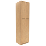 Slim Shaker Karamel - 24 Inch Double Door Pantry Tall Cabinet - 24" Width x 96" Height x 24" Depth