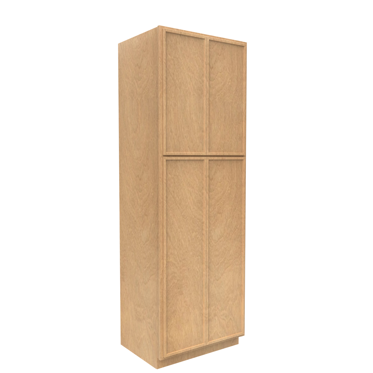 Slim Shaker Karamel - 30 Inch Double Door Pantry Tall Cabinet - 30" Width x 90" Height x 24" Depth