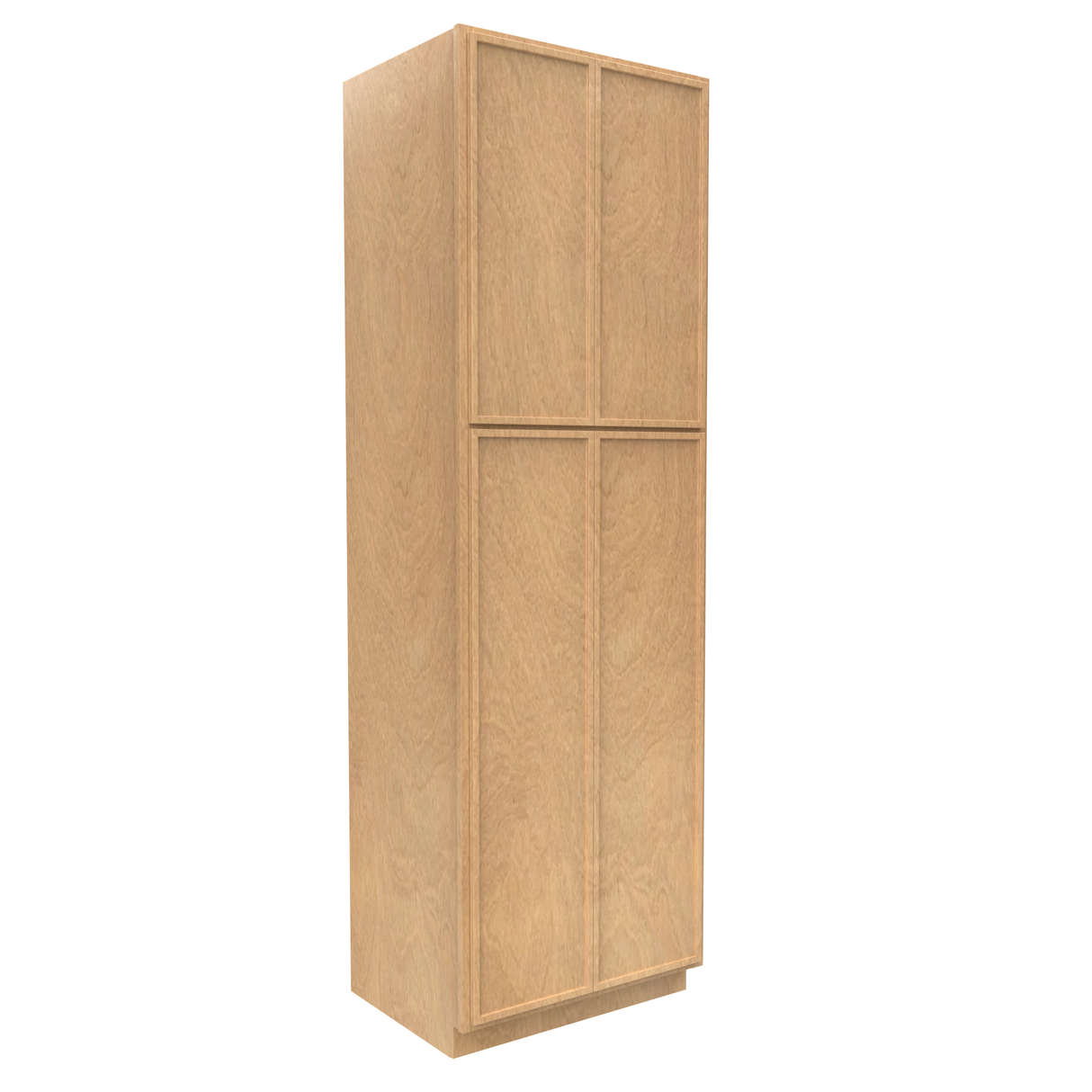 Slim Shaker Karamel - 30 Inch Double Door Pantry Tall Cabinet - 30" Width x 96" Height x 24" Depth
