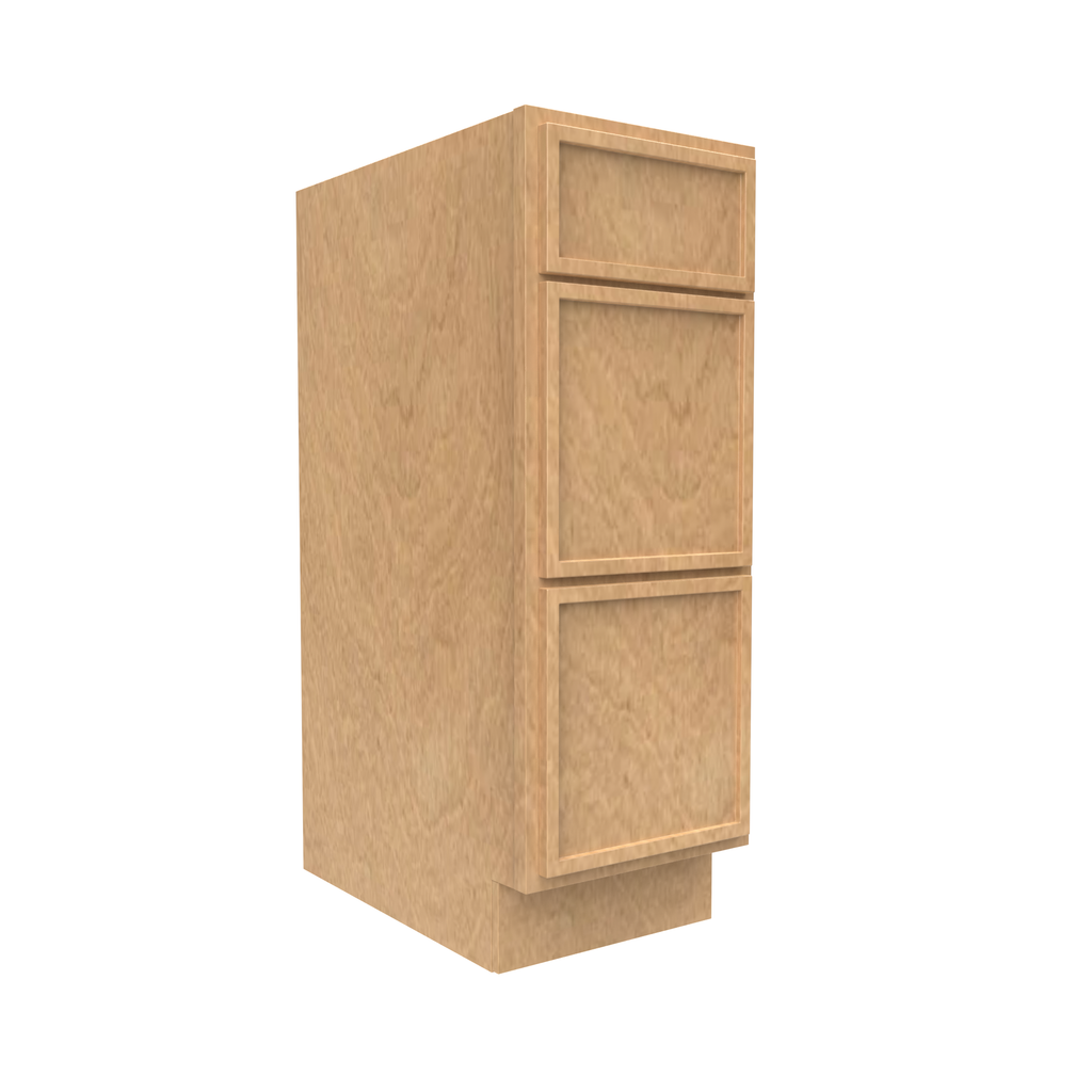 Slim Shaker Karamel - 12 Inch Vanity Drawer Base Cabinet - 12