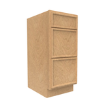 Slim Shaker Karamel - 15 Inch Vanity Drawer Base Cabinet - 15" Width x 34.5" Height x 21" Depth