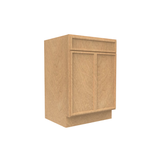 Slim Shaker Karamel - 24 Inch Vanity Sink Base Cabinet - 24" Width x 34.5" Height x 21" Depth