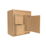 Slim Shaker Karamel - 30 Inch Vanity Sink Drawer Base Cabinet - 30" Width x 34.5" Height x 21" Depth