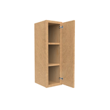 Slim Shaker Karamel - 9 Inch Height Single Door Wall Cabinet - 9" Width x 30" Height x 12" Depth