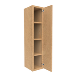 Slim Shaker Karamel - 9 Inch Height Single Door Wall Cabinet - 09" Width x 42" Height x 12" Depth