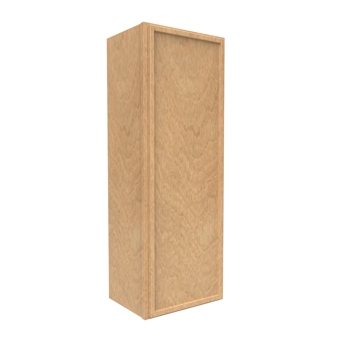 Slim Shaker Karamel - 15 Inch Height Single Door Wall Cabinet - 15" Width x 42" Height x 12" Depth