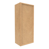 Slim Shaker Karamel - 18 Inch Height Single Door Wall Cabinet - 18" Width x 42" Height x 12" Depth