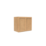 Slim Shaker Karamel - 24 Inch Height Double Door Wall Cabinet - 24" Width x 18" Height x 12" Depth