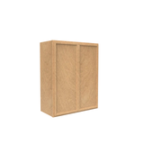 Slim Shaker Karamel - 24 Inch Height Double Door Wall Cabinet - 24" Width x 30" Height x 12" Depth