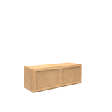 Slim Shaker Karamel - 33 Inch Height Double Door Wall Cabinet - 33" Width x 12" Height x 12" Depth