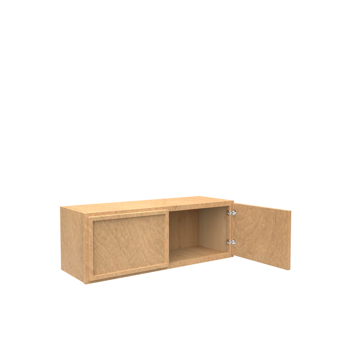 Slim Shaker Karamel - 33 Inch Height Double Door Wall Cabinet - 33" Width x 12" Height x 12" Depth
