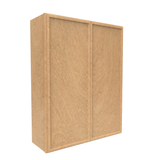 Slim Shaker Karamel - 33 Inch Height Double Door Wall Cabinet - 33" Width x 42" Height x 12" Depth