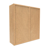 Slim Shaker Karamel - 39 Inch Height Double Door Wall Cabinet - 39" Width x 42" Height x 12" Depth