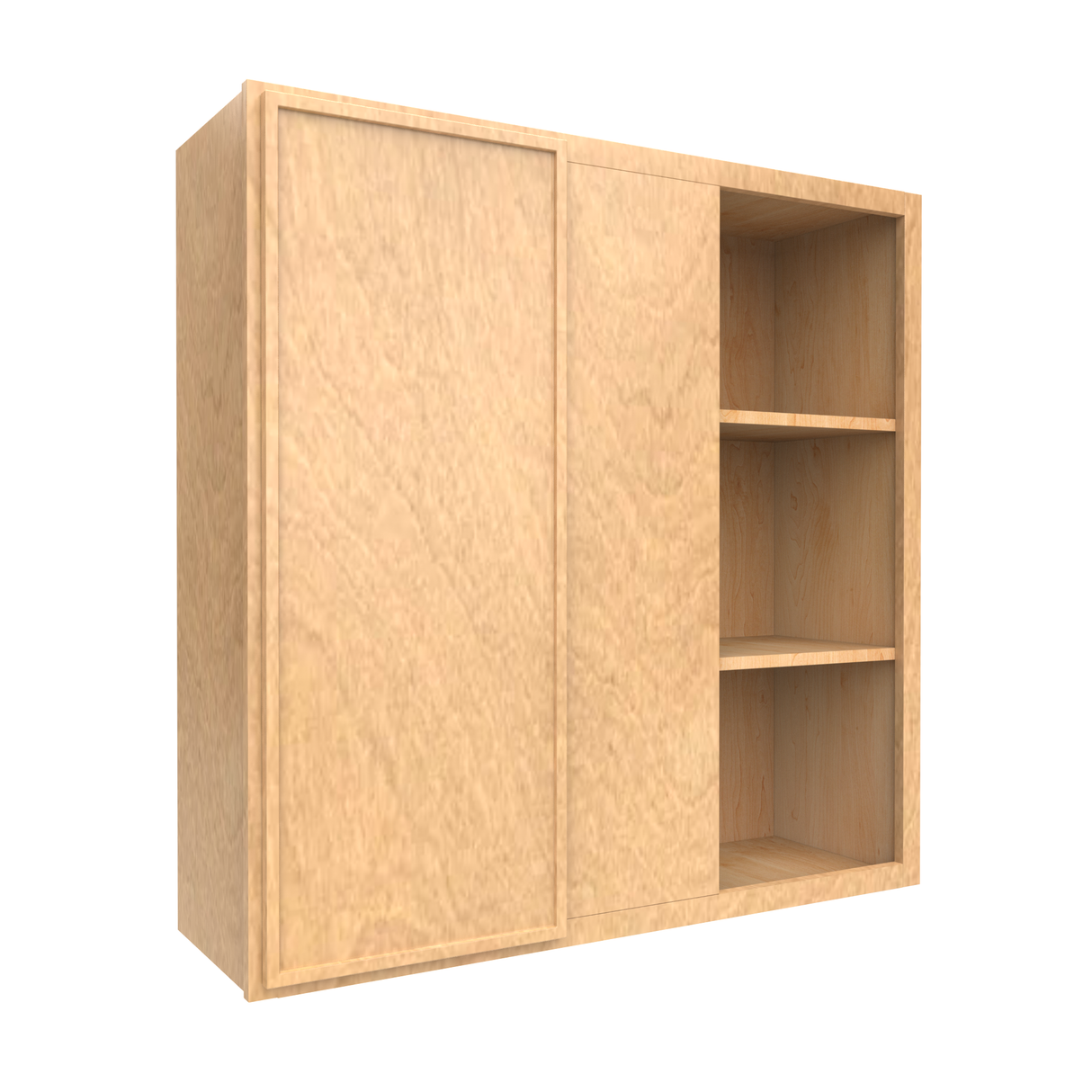 Slim Shaker Karamel - 36x36 Inch Wall Blind Corner Wall Cabinet - 36" Width x 36" Height x 12" Depth