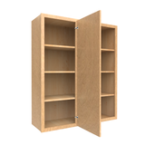 Slim Shaker Karamel - 36x42 Inch Wall Blind Corner Wall Cabinet - 36" Width x 42" Height x 12" Depth