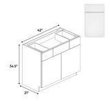 Slim Shaker Oatmeal - 42 Inch Vanity Consoles Cabinet - 42" Width x 34.5" Height x 21" Depth