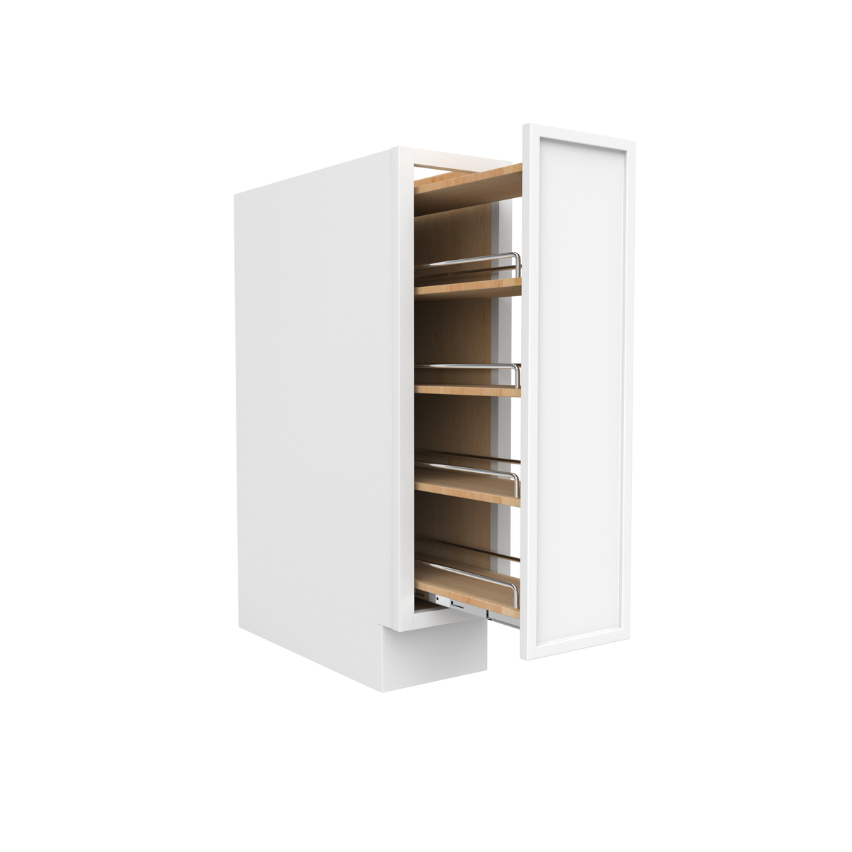 Slim Shaker Oatmeal - 9 Inch Spice Rack Base Cabinet - 09" Width x 34.5" Height x 24" Depth