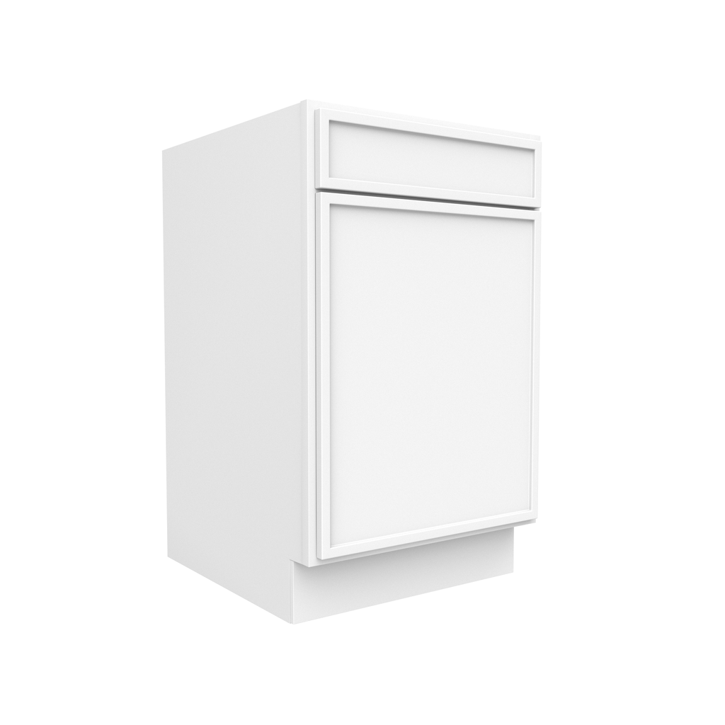 Slim Shaker Oatmeal - 21 Inch Single Door Base Cabinet - 21