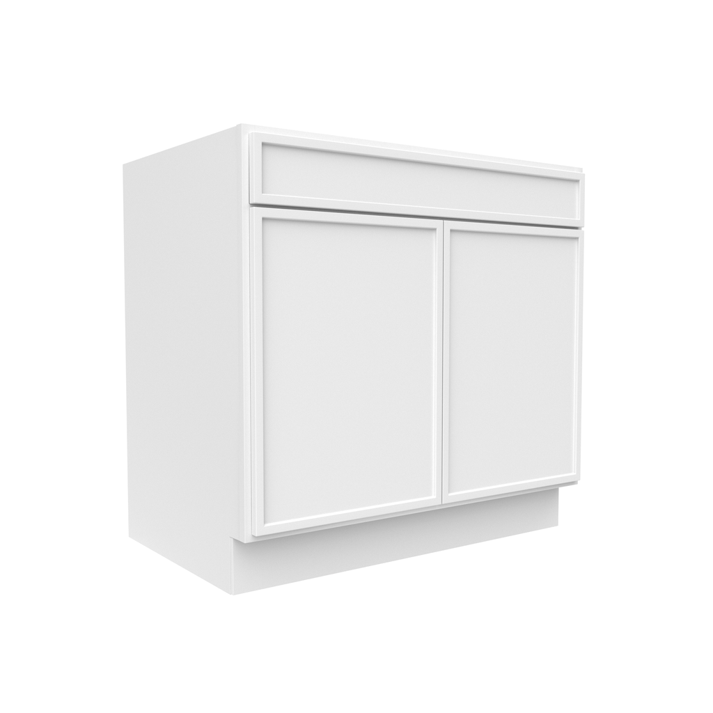 Slim Shaker Oatmeal - 36 Inch Double Door Base Cabinet - 36