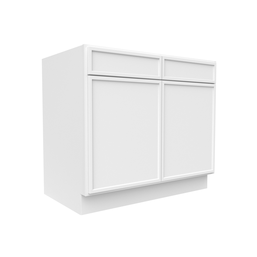 Slim Shaker Oatmeal - 39 Inch Double Door Base Cabinet - 39