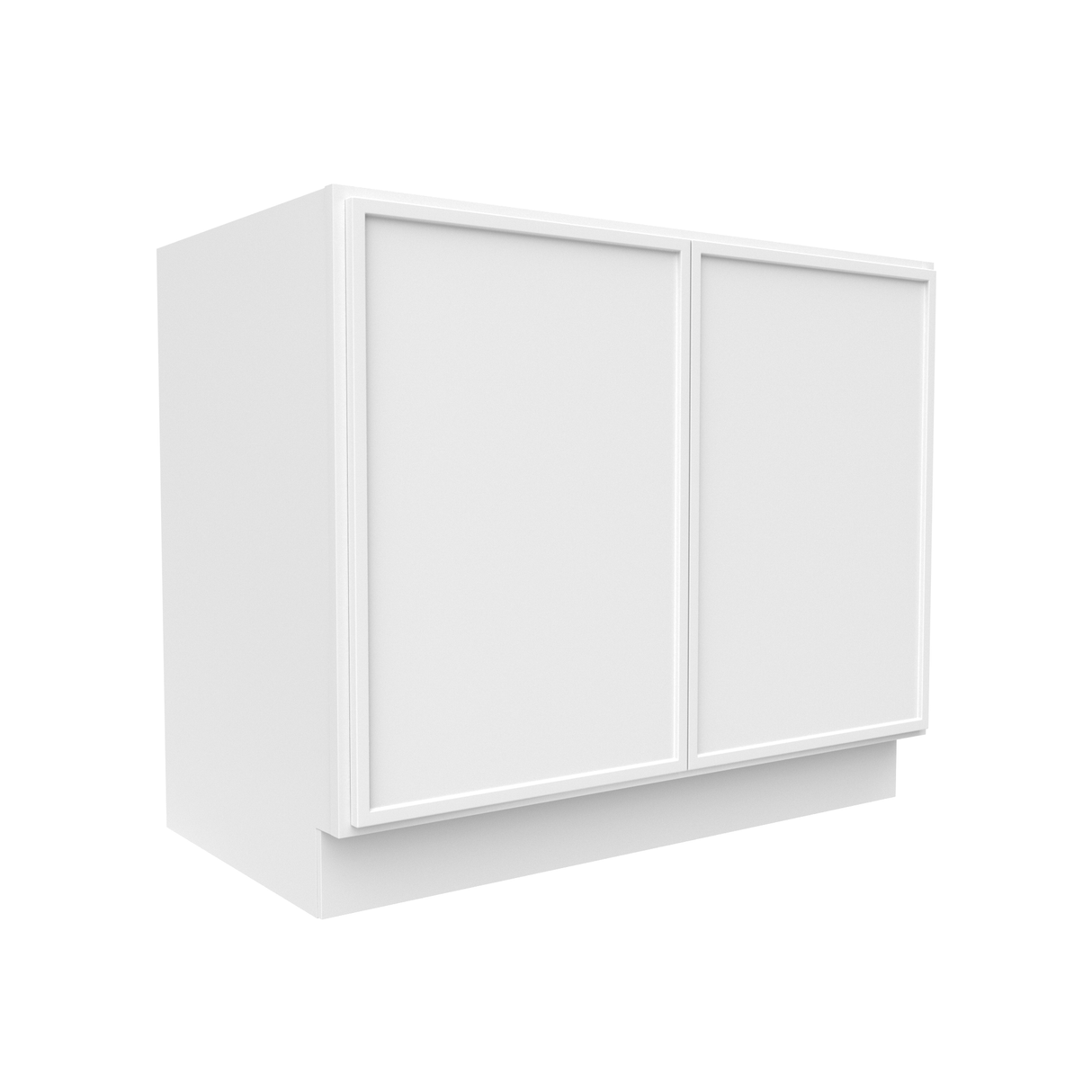 Slim Shaker Oatmeal - 42 Inch Full Height Double Door Base Cabinet - 42" Width x 34.5" Height x 24" Depth