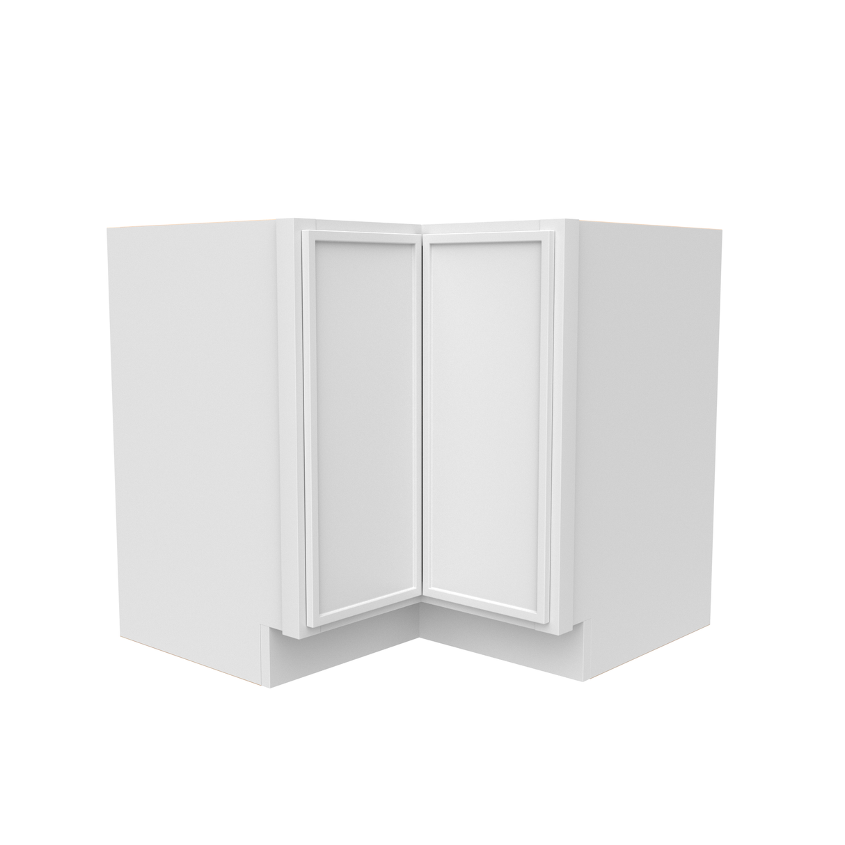 Slim Shaker Oatmeal - 33 Inch Lazy Susan Base Cabinet - 33" Width x 34.5" Height x 24" Depth