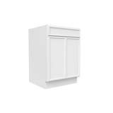 Slim Shaker Oatmeal - 24 Inch Sink Base Cabinet - 24" Width x 34.5" Height x 24" Depth
