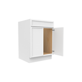 Slim Shaker Oatmeal - 24 Inch Sink Base Cabinet - 24" Width x 34.5" Height x 24" Depth
