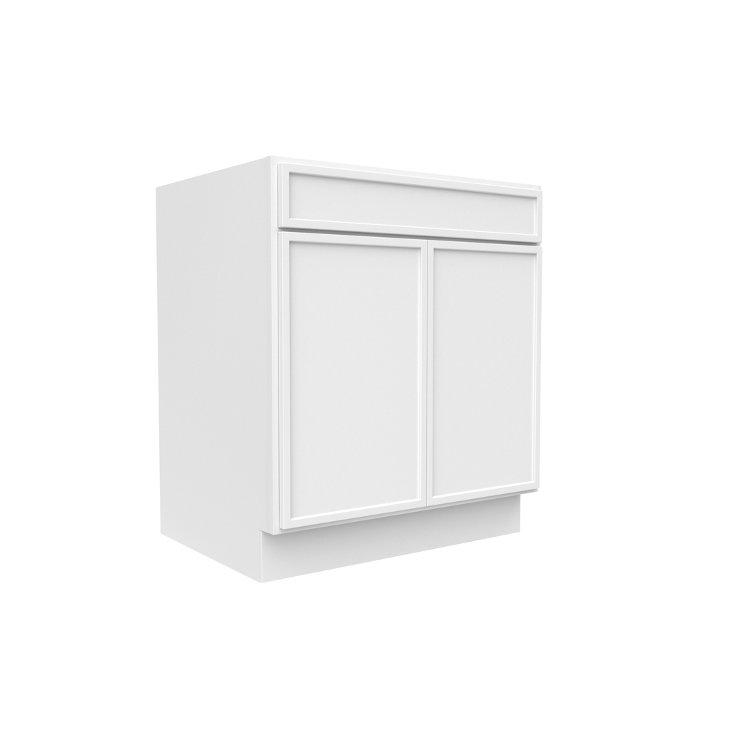 Slim Shaker Oatmeal - 30 Inch Sink Base Cabinet - 30
