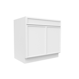 Slim Shaker Oatmeal - 36 Inch Sink Base Cabinet - 36" Width x 34.5" Height x 24" Depth