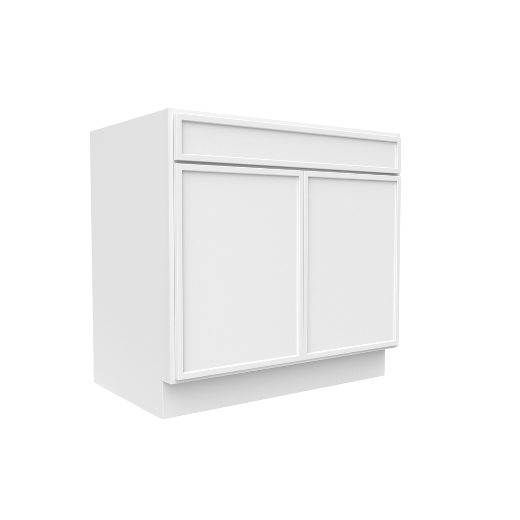 Slim Shaker Oatmeal - 36 Inch Sink Base Cabinet - 36