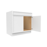Slim Shaker Oatmeal - 36 Inch Sink Base Cabinet - 36" Width x 34.5" Height x 24" Depth