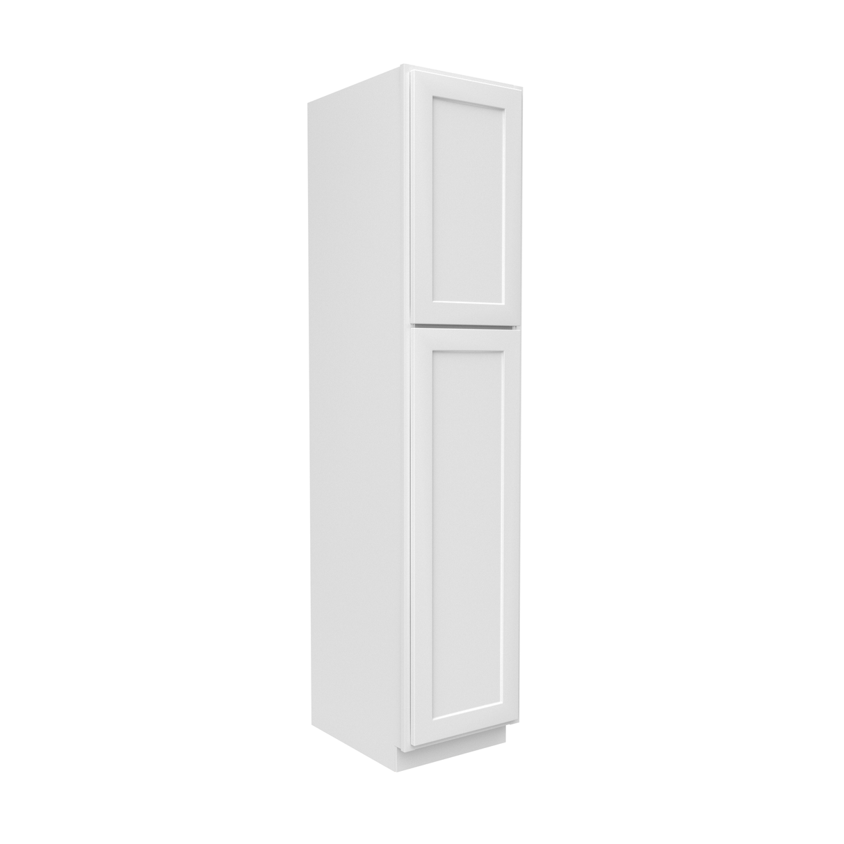 Slim Shaker Oatmeal - 18 Inch Single Door Pantry Tall Cabinet - 18" Width x 84" Height x 24" Depth