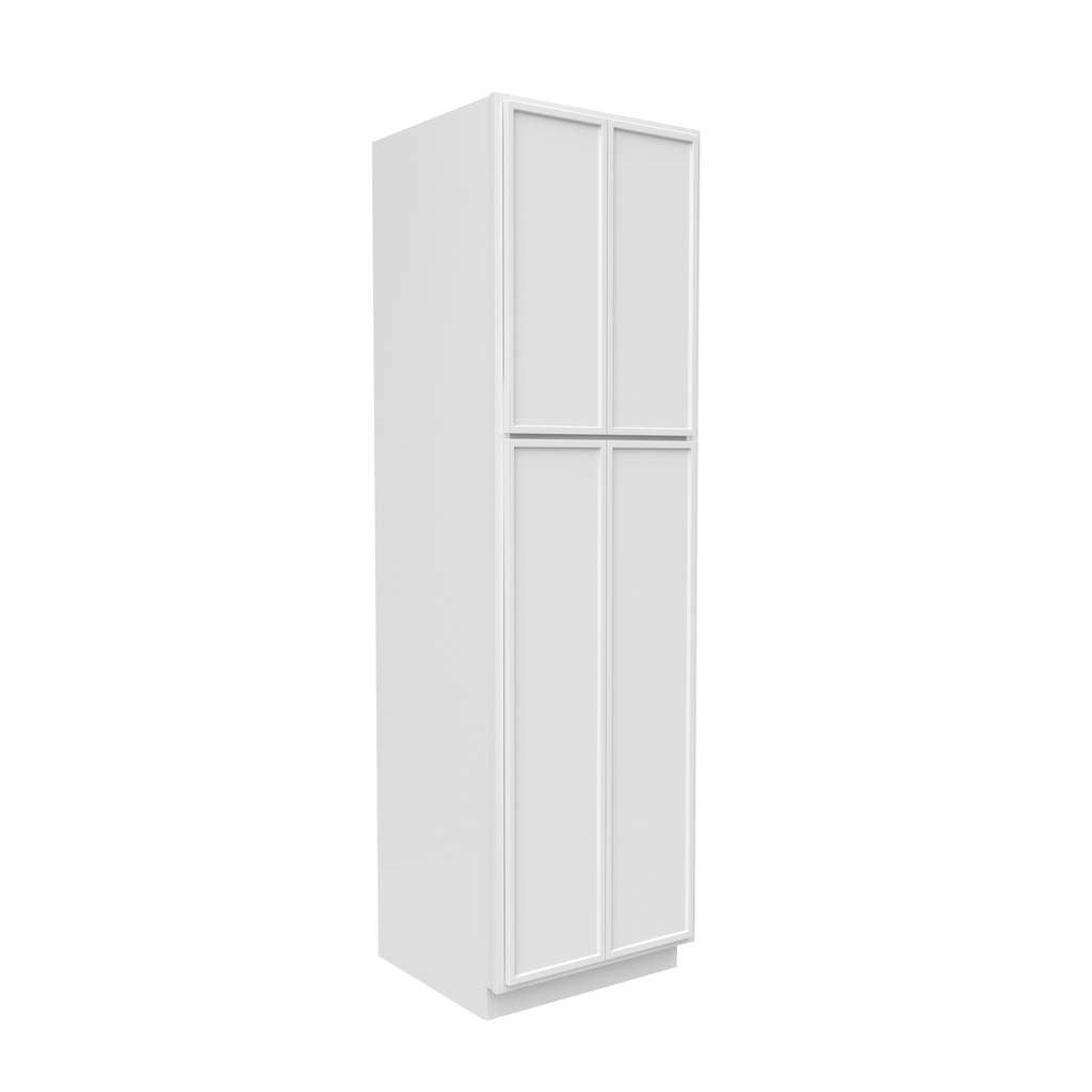 Slim Shaker Oatmeal - 24 Inch Double Door Pantry Tall Cabinet - 24