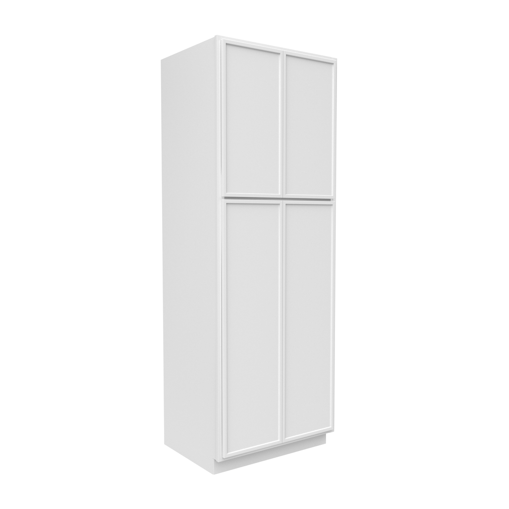 Slim Shaker Oatmeal - 30 Inch Double Door Pantry Tall Cabinet - 30