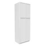 Slim Shaker Oatmeal - 30 Inch Double Door Pantry Tall Cabinet - 30" Width x 90" Height x 24" Depth