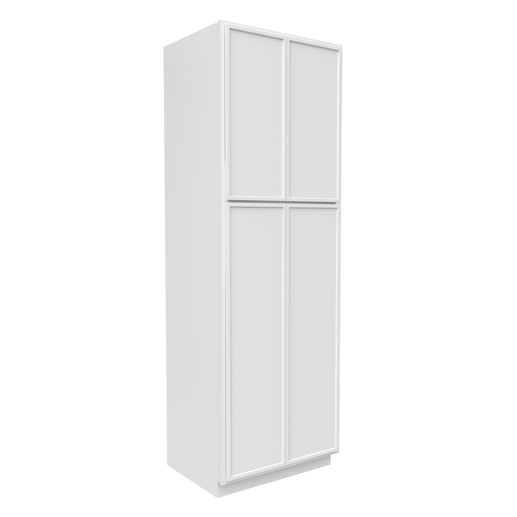 Slim Shaker Oatmeal - 30 Inch Double Door Pantry Tall Cabinet - 30