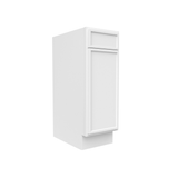 Slim Shaker Oatmeal - 12 Inch Vanity Base Cabinet - 12" Width x 34.5" Height x 21" Depth